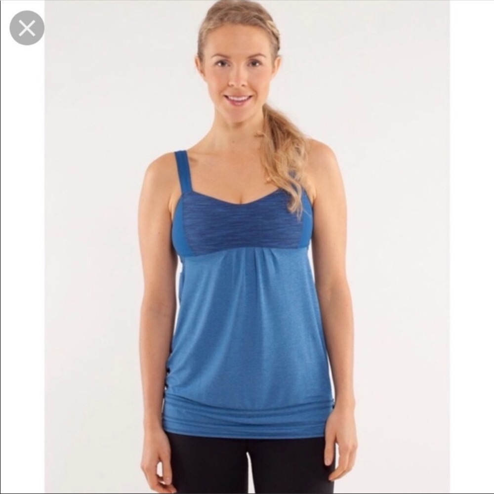 Lululemon Run Back On Track Blue Tank